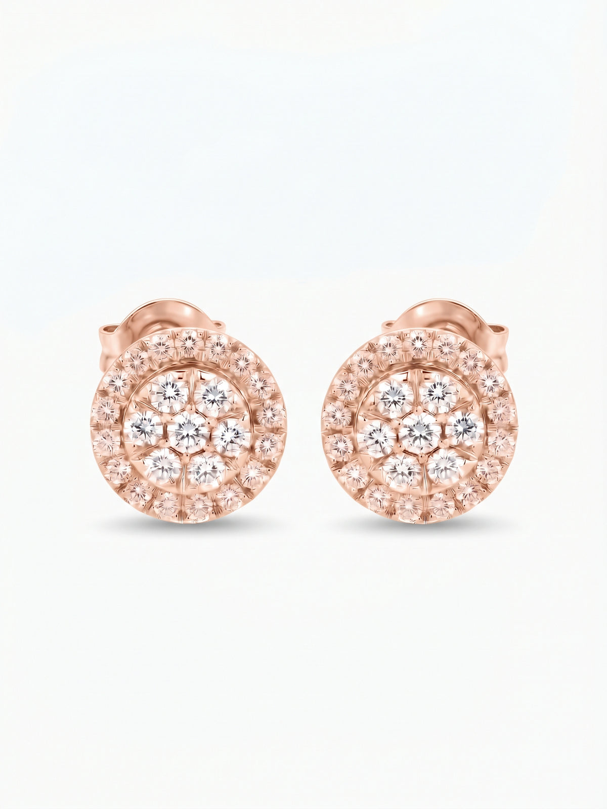 Classic Halo Diamond Studs