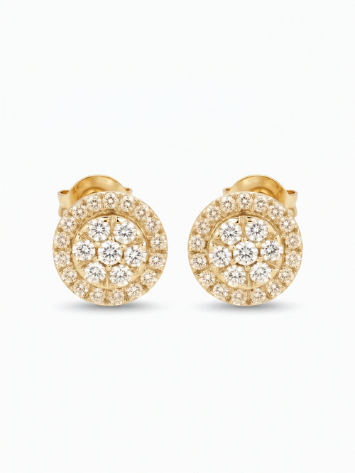 Classic Halo Diamond Studs